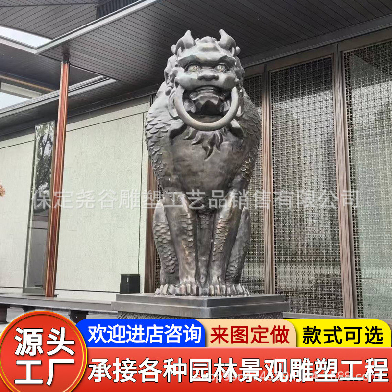 铜雕神兽的艺术之美 从龙生九子到椒图与独角兽的匠心之选